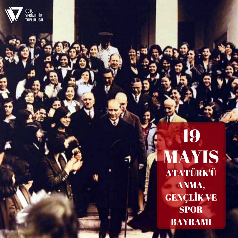 19 Mayıs Atatürk’ü Anma, Gençlik ve Spor Bayramımız kutlu olsun!