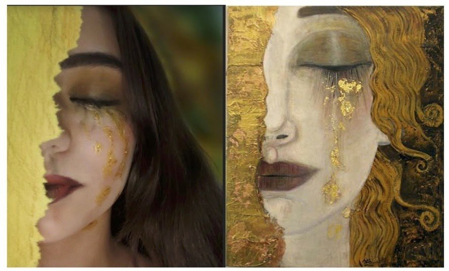 LooperArtClass's tweet photo. Art students created Self Portraits inspired from art history. https://t.co/IGAl2Z6QvM