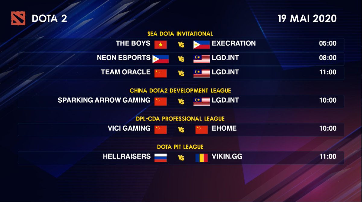 IMP_DOTA2's tweet photo. Programme Dota 2 du 19 mai 2020👇 https://t.co/ljmVWmfcpv