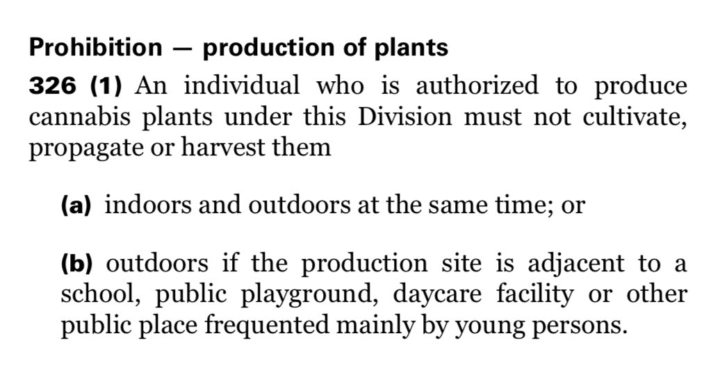 1) Your medical grow cannot be both outdoors and indoors at the same time. Indoor/outdoor grows are for seasonal purposes. 2) But if there is more than one medical grow at the address, one could be for outdoor and the other for indoor (simultaneously) (if the reg’ns so provide)  https://twitter.com/mrhashfarms/status/1262518212198985729