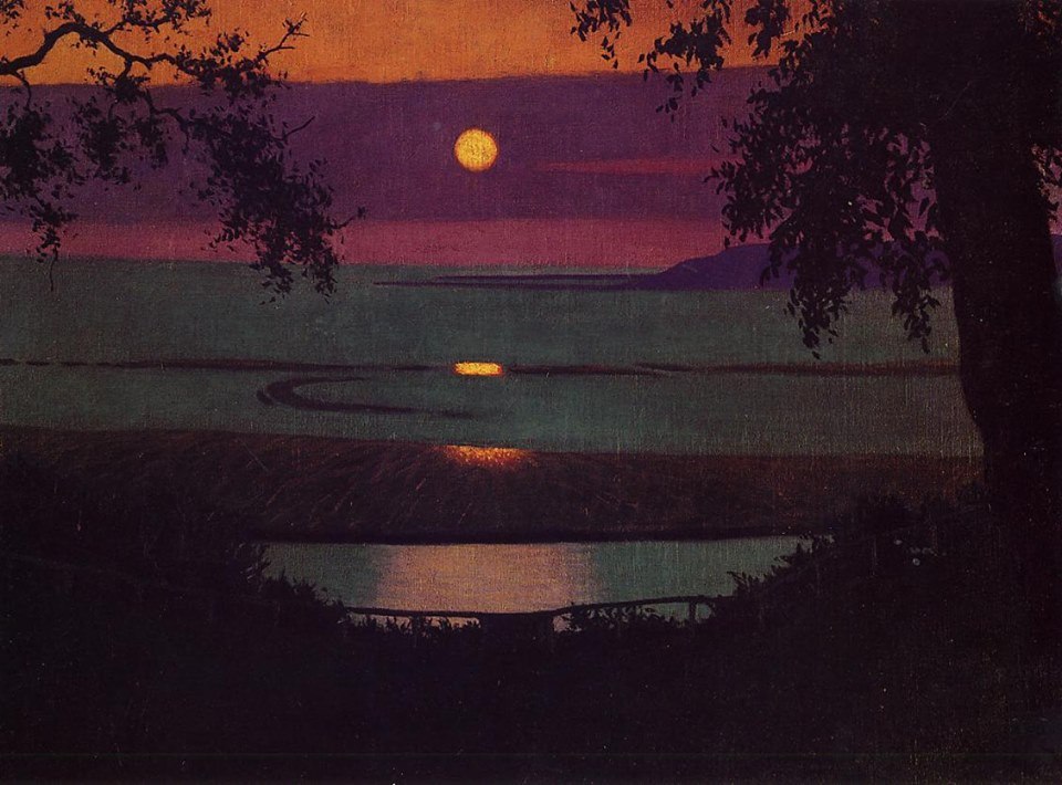 Felix Vallotton, Coucher de soleil, 1918