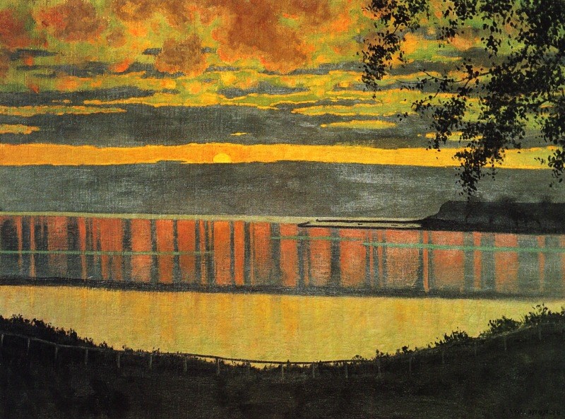 Félix Vallotton, Coucher de soleil, 1918