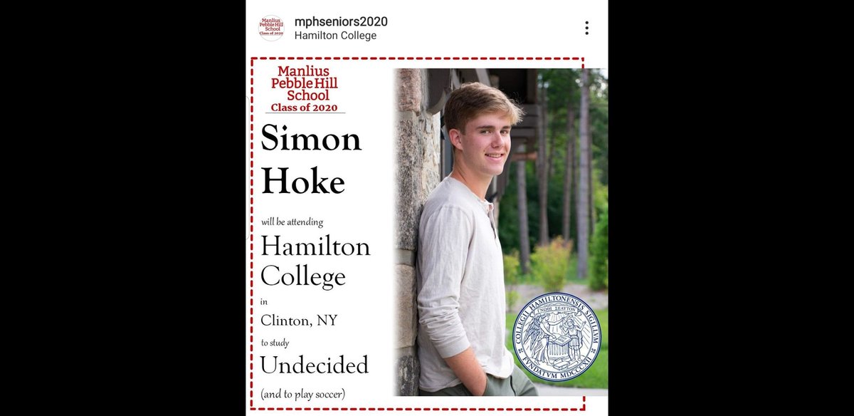 Sr. Spotlight🔦 A dominant midfielder for 2 seasons on the pitch for MPH.  2x All-League, P.O.Y senior yr, All-CNY,and All-State. Spent 9th and 11th grade playing for the Academy Played hoops his sr year. Best of luck on the pitch <a href="/HamCollSports/">Hamilton College Athletics</a> <a href="/HamiltonCollege/">Hamilton College</a>  Thank you Simon