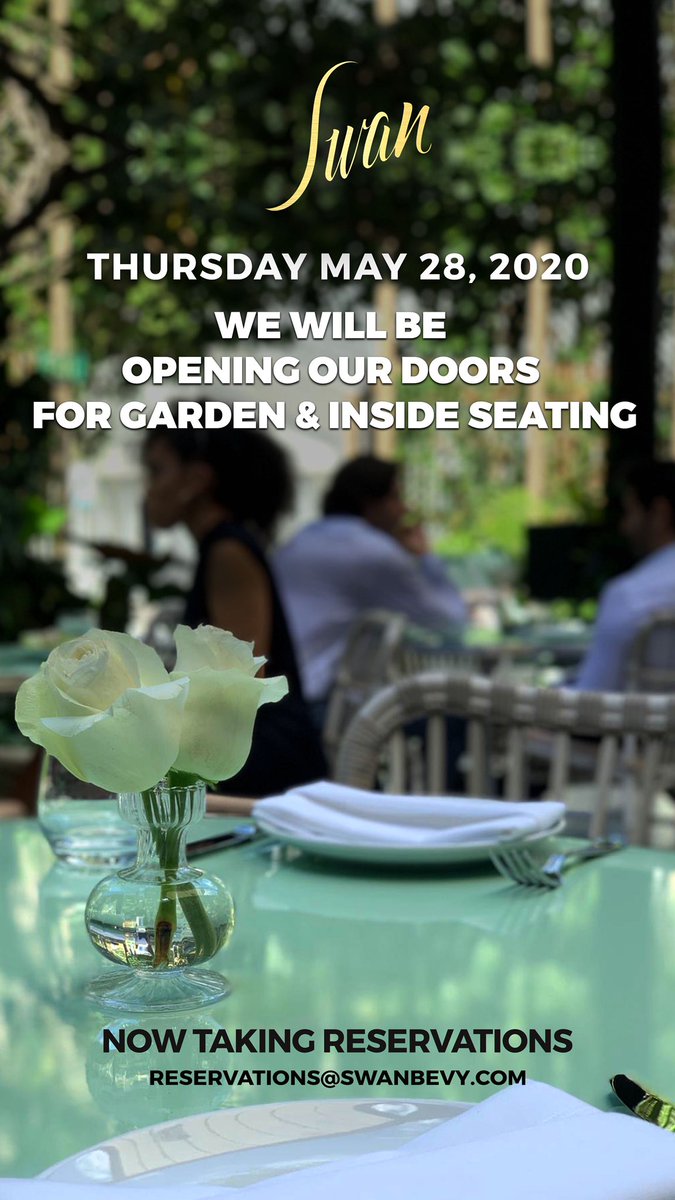 Opening KOMODO, PAPI STEAK &amp; SWAN next week