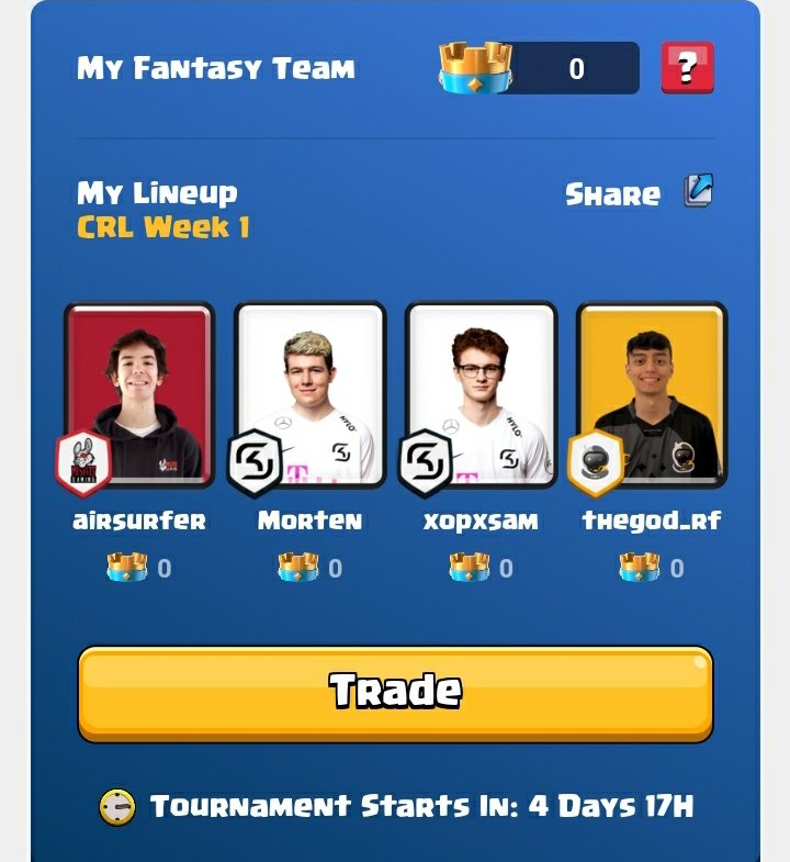 Good luck to everyone competing in CRL. Rooting for SK, Liquid and msf