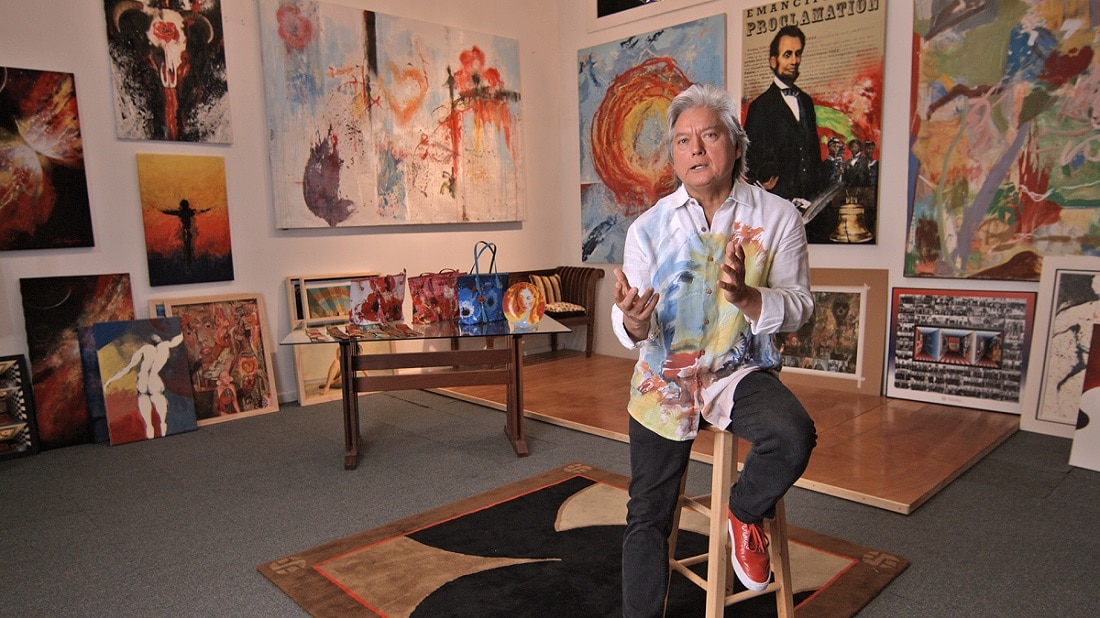 ParkWestGallery's tweet photo. Acclaimed artist and designer Dominic Pangborn recently spoke to Park West about his art, his amazing career, and the importance of knowing when to "stop." https://t.co/Q9h4oe8eqV https://t.co/3MtkSZbMmE