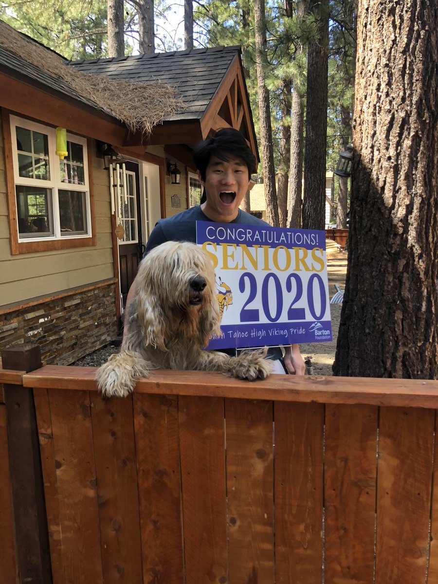 Congratulations to the class of 2020!!! Ohhhhhhhhhh the places you’ll go...when quarantine is over 🤪 We really enjoyed seeing your faces in person the last few days! @sths_leadership @southtahoehs <a href="/STHSPrincipal/">PrincipalSosa</a> <a href="/SouthTahoeHS/">STHS</a> 
💙💛💙