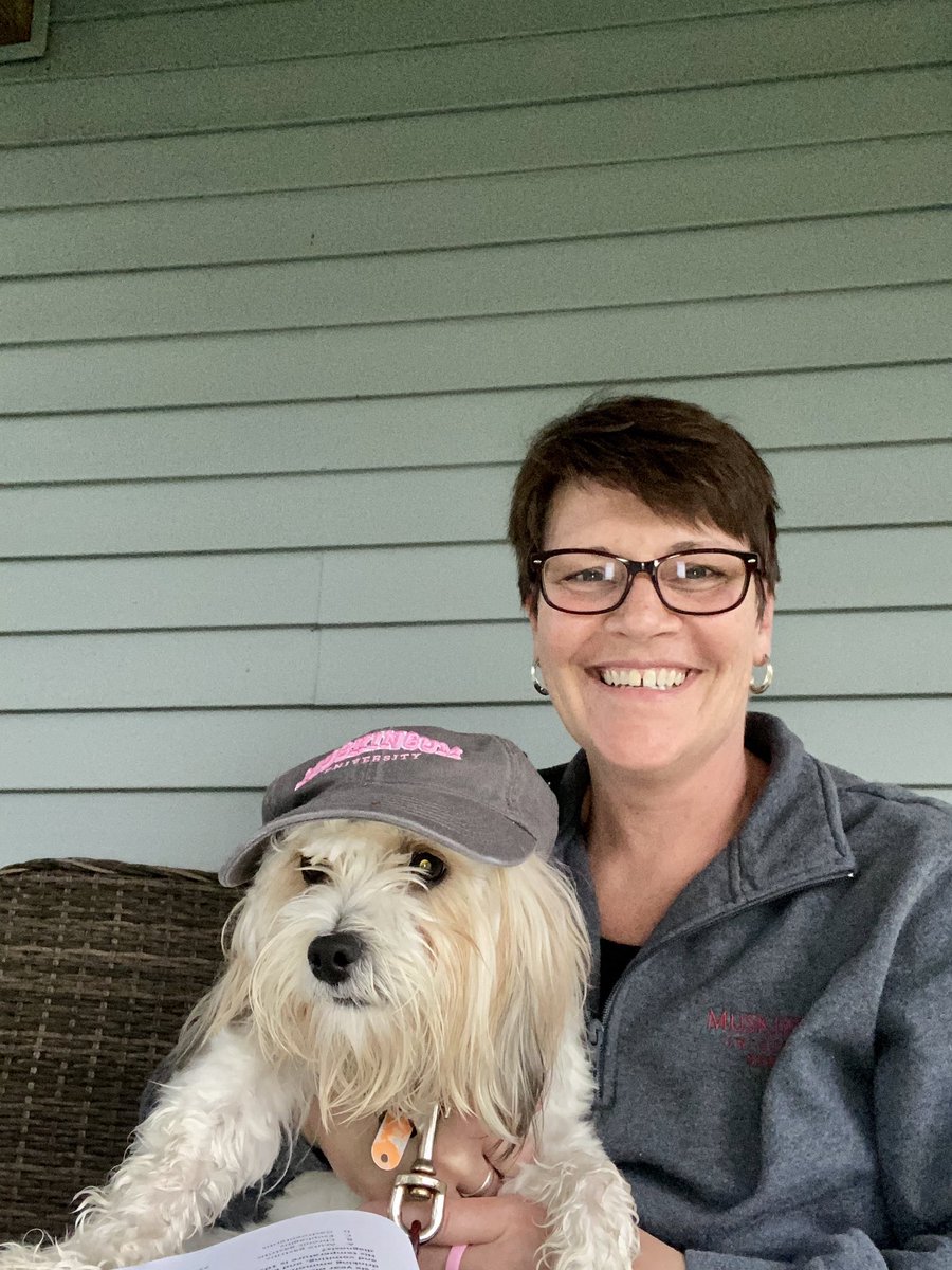 TerraArmstead's tweet photo. Who says you can’t work outside in the rain. That’s why we build porches on our homes.
Mac isn’t very photogenic 😂
#remotemuskingum
#muskiepets https://t.co/hc9rjRhGHD