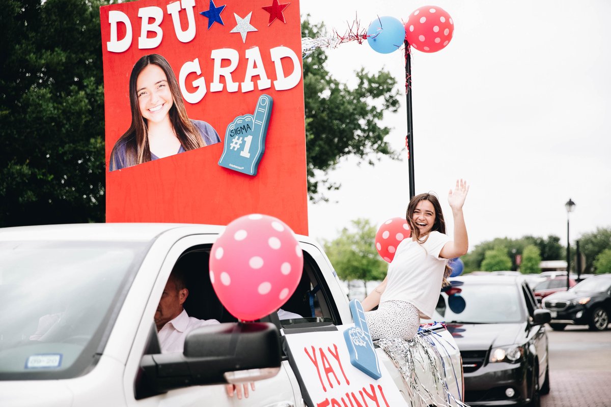 DBUPatriots's tweet photo. Parade pics are in! 🎉 #DBUGrad Check out DBU Alumni on Facebook for the full album: https://t.co/2YnXGhMiHN https://t.co/IUAtWJ4dgY