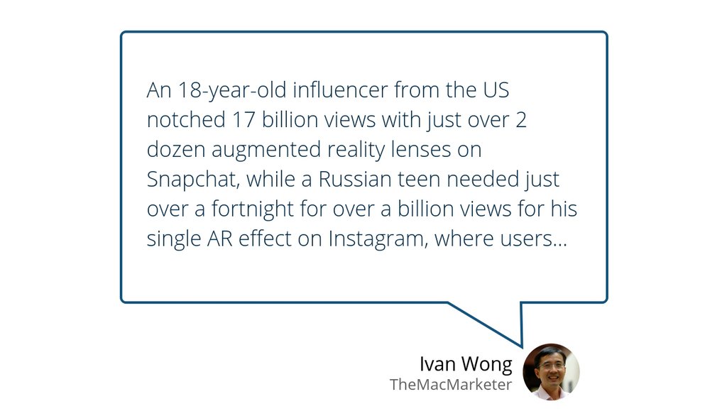 "Is augmented reality really poised to take over the marketing mainstream?" lttr.ai/Q1pM #AugmentedReality #Snapchat