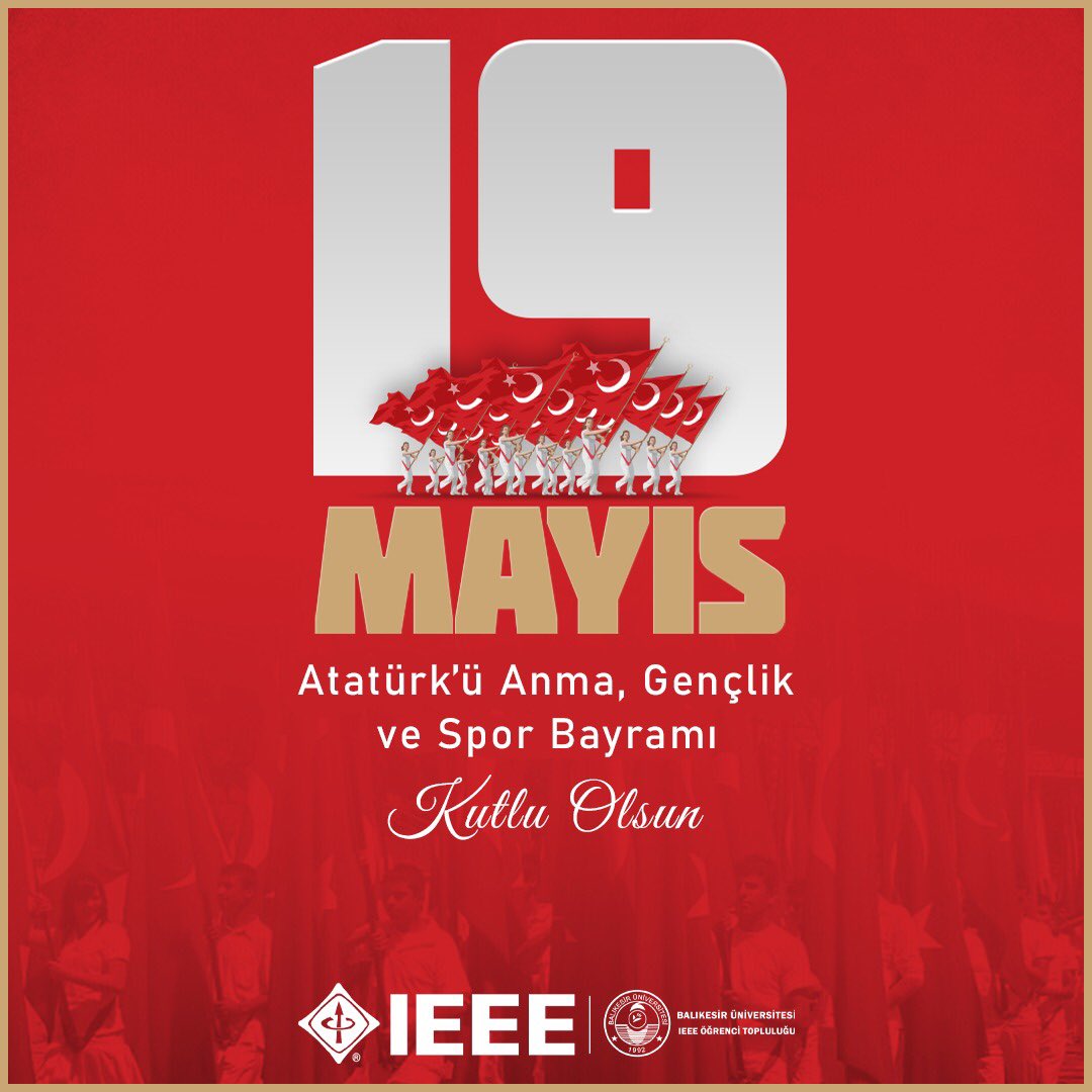 ieeebaunsb's tweet photo. IEEE BAUN Ailesi olarak 19 Mayıs 1919’da bağımsızlık ateşinin Samsun’da yakılarak bütün yurdumuzu tutuşturduğu Atatürk’ü Anma Gençlik ve Spor Bayramımızın 101. yılını en içten duygularımızla kutluyoruz! @ieeetrsb #ieee #ieeebaun https://t.co/fe55M3yR9V