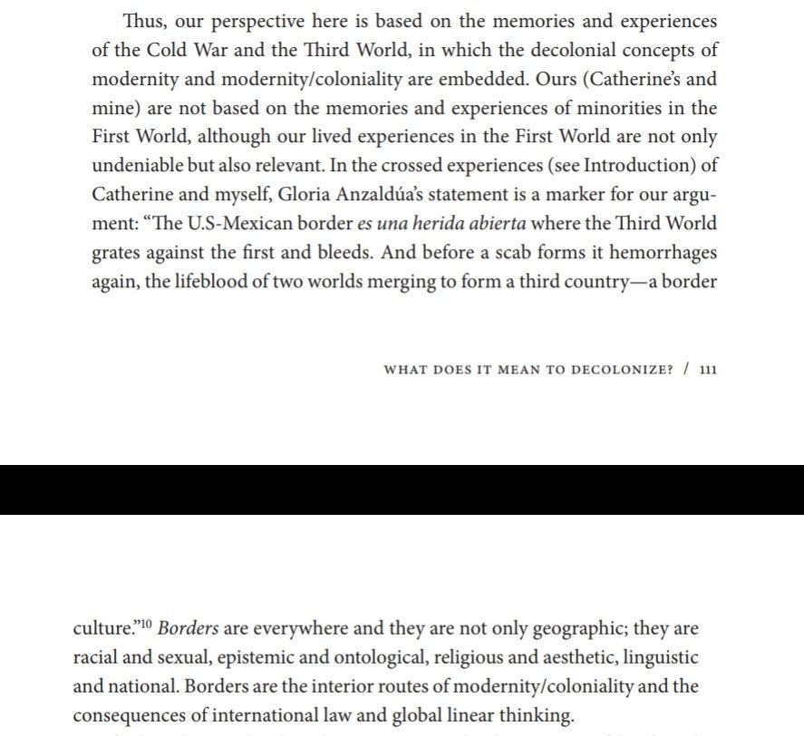 “The U.S-Mexican border es una herida abierta where the Third World grates against the first and bleeds. And before a scab forms it hemorrhages again, the lifeblood of two worlds merging to form a third country—a border culture" - Gloria Anzaldúa