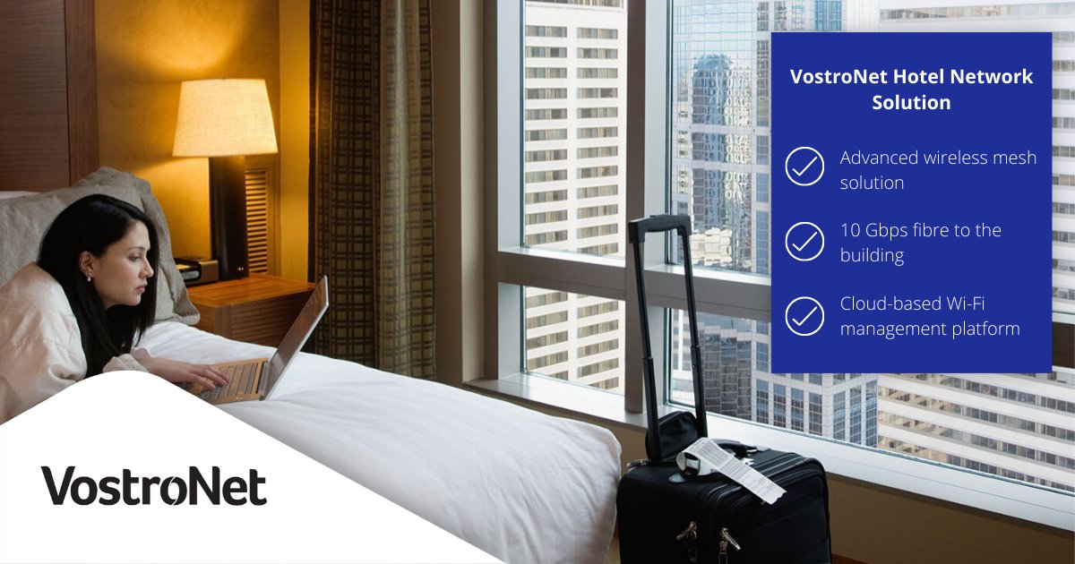 VostroNet's tweet photo. VostroNet’s high-speed internet to hotels, resorts and short-stay accommodation!

Wireless internet with our own dedicated 10 Gbps fibre to the building.

#vostronet #wireless #internet #software #hotels #fibreinternet https://t.co/Yme0gGL5fR