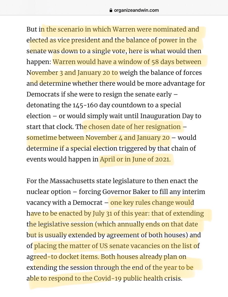 The only other deadline is a rules change by the Massachusetts Senate by July 31 to extend the session & put the appointment law change on its docket.The MA Senate/House have already planned to extend the session due to  #COVID19