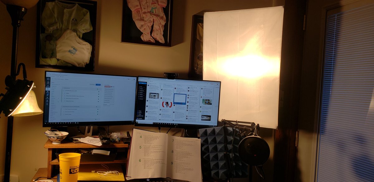 @knightbio1 a mild luxury is a set of diffused LED tripod lights from amazon for like $50. in my classroom I use an LED strip flashlight from the hardware store for like $10. #flipclass #flipclasschat