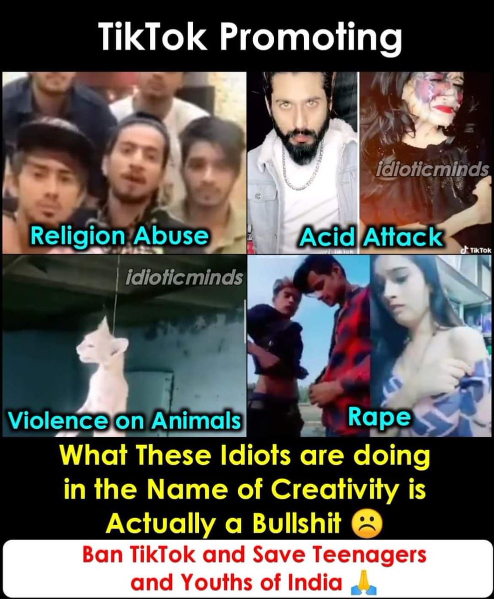 PradeepKoliset3's tweet photo. #BanTikToklnlndia
What these guys are doing in the name of bullshit creativity and content.....😏🤬
@CarryMinati https://t.co/b93uGNya7t