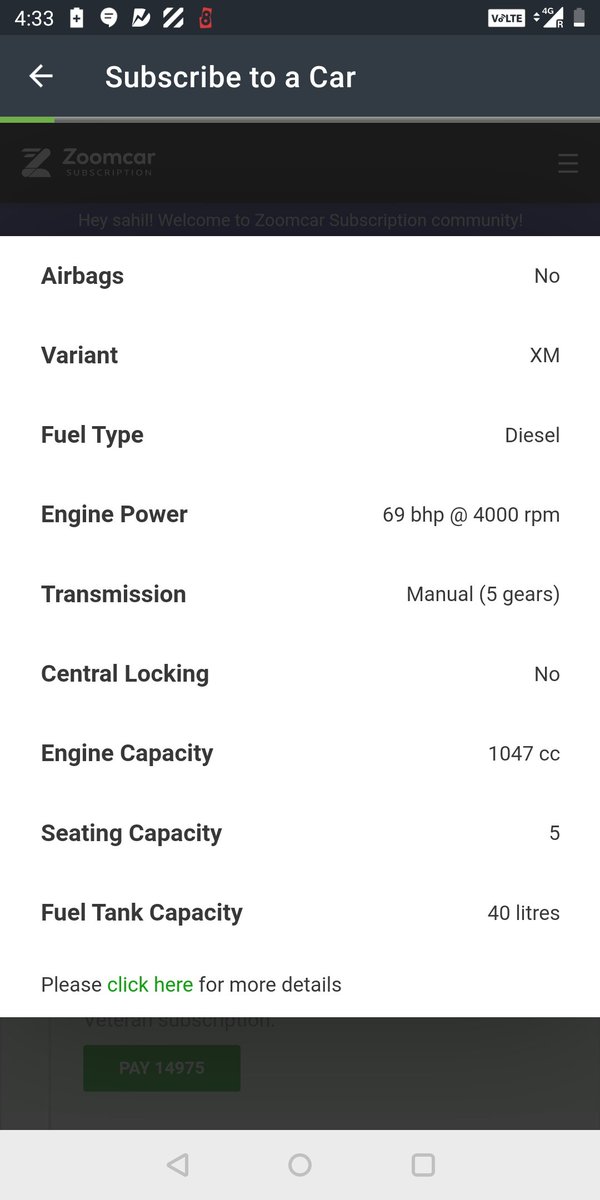 sahil__r's tweet photo. According to @ZoomCarIndia if the they do a wrong listing on their application and you book it. If you wish to further cancel, You don't get any refund because you did it intentionally. @ZoomcarBLR listing shows Automatic but I got a manual. worst services by @ZoomCarIndia https://t.co/HgAHpDu4Fh