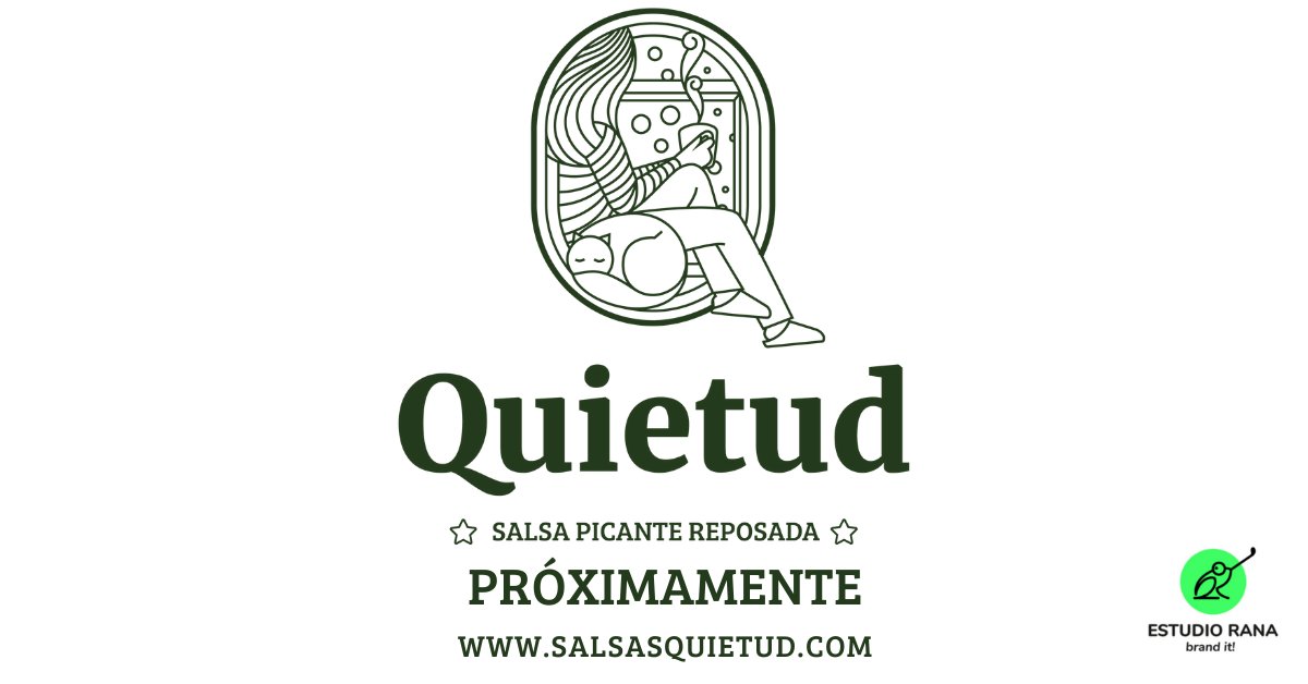 SalsasQuietud's tweet photo. #Quietud es ese momento en que se nos para el reloj tomando una taza de café caliente. Magnífico trabajo de conceptualización y diseño de @EstudioRana @ramonmoron @ana.rojocanedoarguelles. #hotsauce #salsapicante #sabrosa #reposada. https://t.co/cMcyddHpwm