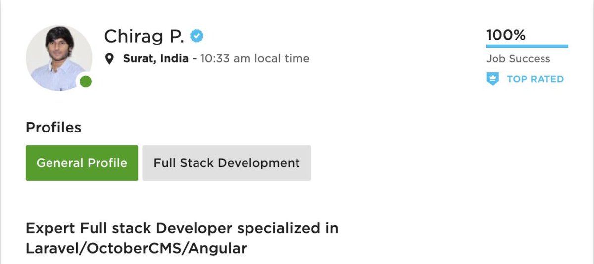 chirag_patel_25's tweet image. “Nothing worth having comes easy.”
― Theodore Roosevelt

This quote is absolutely right!

That feeling, when you look at yourself: I  have earned this valuable &quot;Top Rated&quot; Badge with hard work and persistence.

Thank you @Upwork