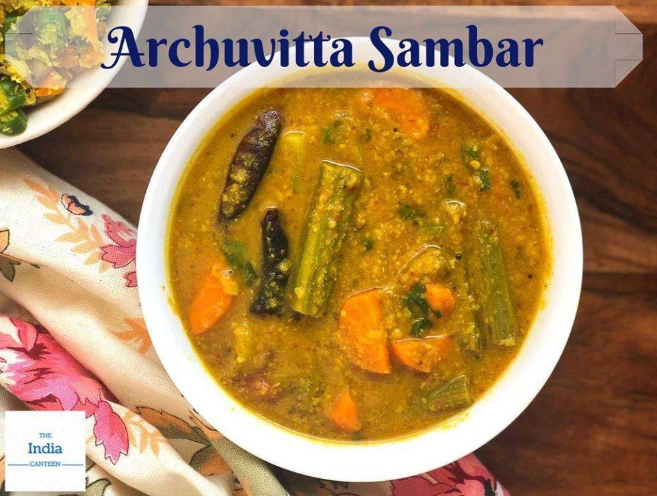 IndiaCanteen's tweet photo. Arachuvitta Sambar is very #tastier than the sambar made with store bought sambar powder. Sambar with freshly ground masalas is very #flavourful and can be served as sidedish for rice or even for #idlis and dosas.

#IndiaCanteen #Tasty #Amazing #ArachuvittaSambar #Foodie https://t.co/3EeyN4Md9A