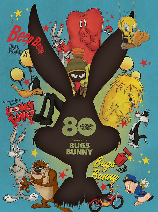 魔法使いフミ 海外アニメ 娯楽映画好き レコード収集 このバッグス バニーの 生誕80周年記念の ルーニー テューンズの イラスト素晴らしいな スマホの壁紙にしようかな