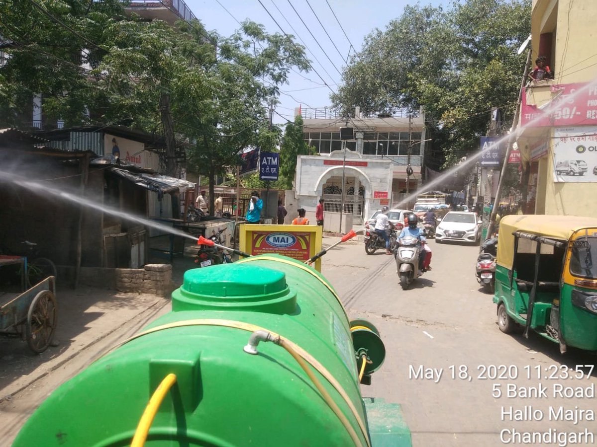 Chandigarh Municipal Corporation is conducting regular sanitization &amp; cleanliness drives in several residential areas under its jurisdiction, to curb the spread of Coronavirus infection.

#MyCleanIndia #CitiesFightCorona