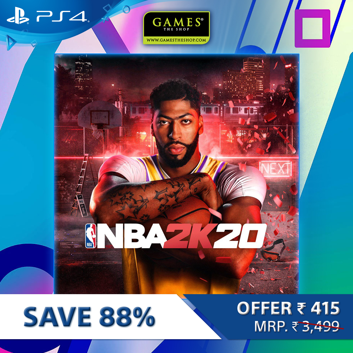 GamesTheShop's tweet photo. 91% OFF means no more excuses.
NBA2K20 for just Rs 415/-
Buy PlayStation Network Wallet Top Up from https://t.co/6i1KvSQoJS to purchase NBA2K20 through PlayStation®Store.
#NBA2K20 #Discount #Sale #PS4 #PSStore #PSWallet #GamesTheShop https://t.co/sV2LMIJsXI