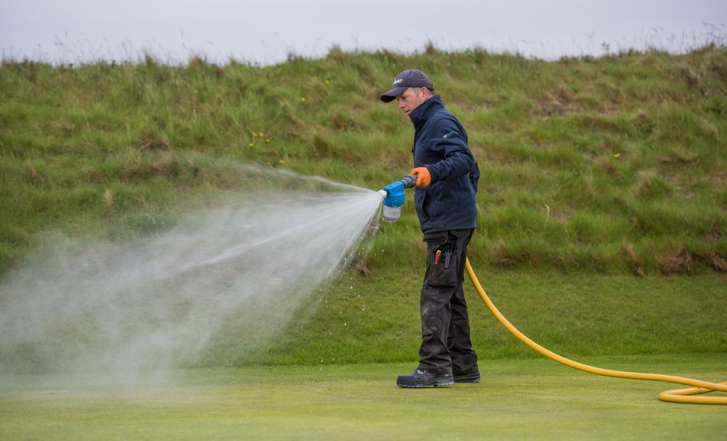 Our maintenance team setting up <a href="/CorballisLinks/">Corballis Links Golf</a> first thing, ready for a packed timesheet of members today. It’s great to be back #playsafestaysafe