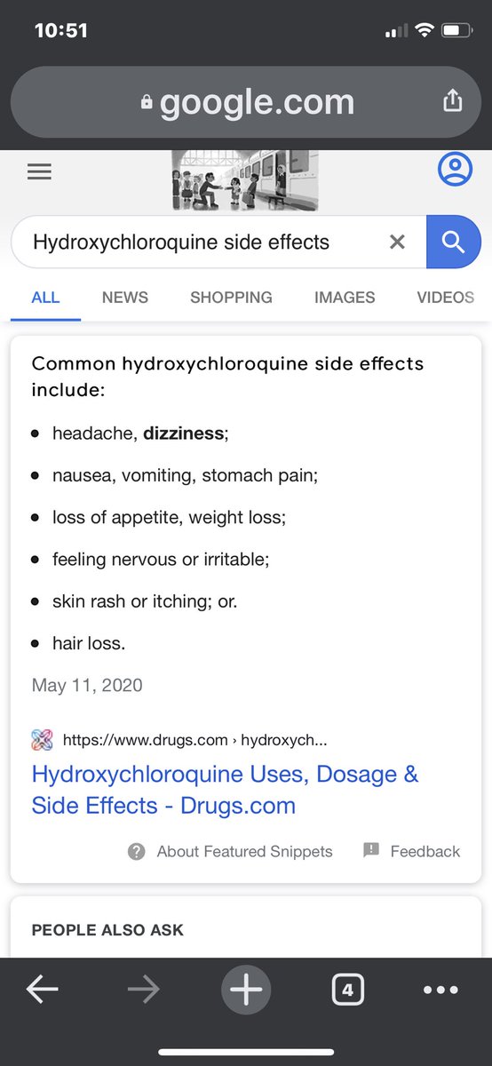 Side effects of hydroxychloroquine... hang on tight for a helluva week Twitter.  <a href="/realDonaldTrump/">Donald J. Trump</a> 👏🏻
