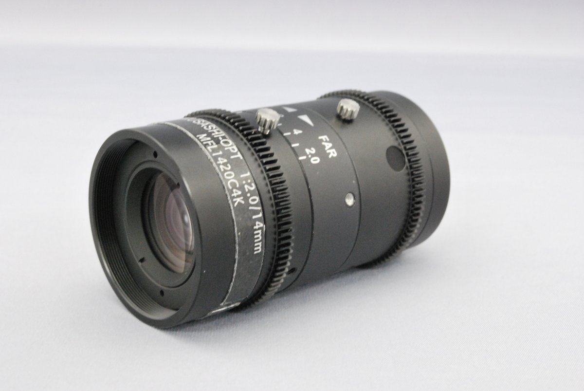 musashi_opt's tweet photo. 世界初！！

4K対応3CMOS用
1/1.8型固定焦点レンズシリーズ販売中

1/1.8 型4K / 8.3M 画素ピクセルサイズ2μm 対応
1/2 型、1/3 型4K カメラにも対応可能です。

詳細はこちら👇
https://t.co/6Avt0JAfgb

#8MP
#4K
#Cmount
#3CMOS
#FixFocalLengthLens
#Machinevision
#FA https://t.co/DLhh9QEh3r