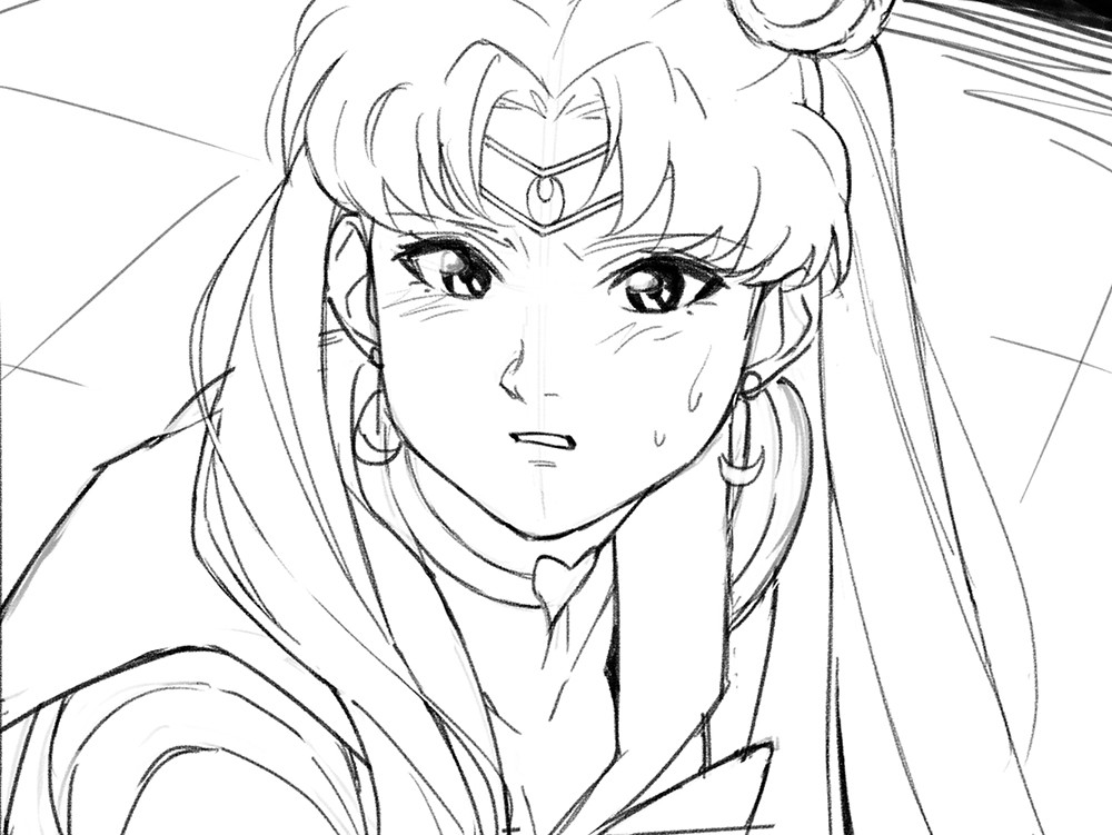 #sailormoonredraw
いつも下書きの方が良い感じに見えるのは何故…? 