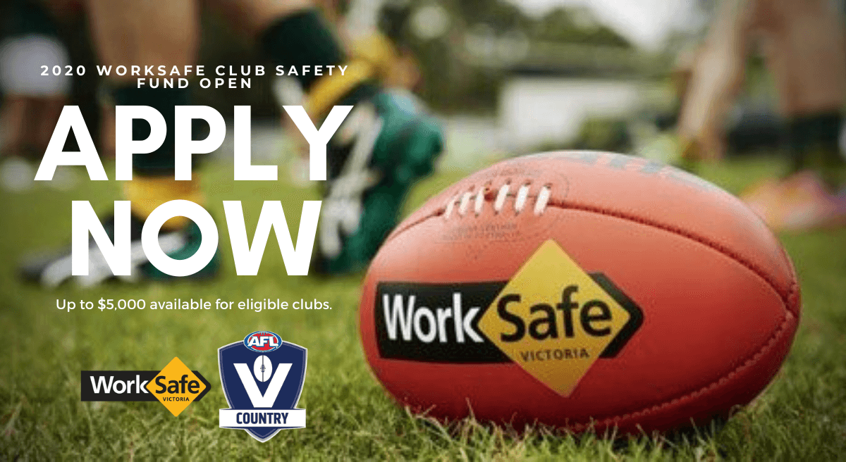 aflvic's tweet photo. Safety is now more important than ever, and we are committed to looking after our country footy communities by building an environment that looks after the health, safety and well being of our community.

Apply to the @WorkSafe_Vic Club Safety Fund now 👉https://t.co/K39k3NNHbd https://t.co/9Qwpvxc7jH