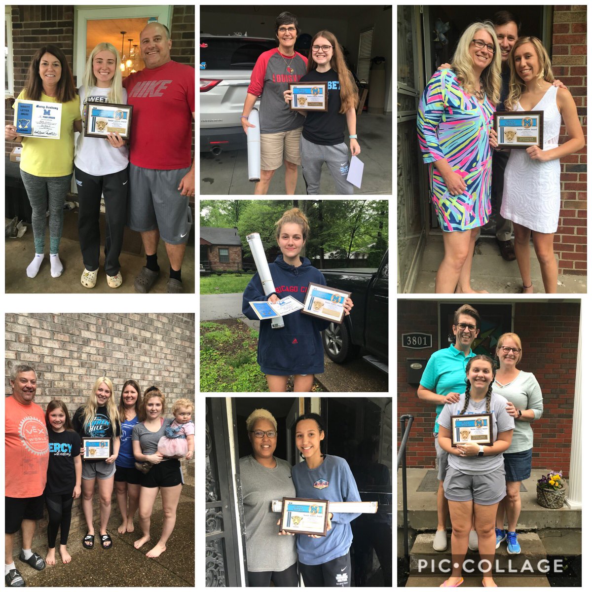 We took a little trip this afternoon to deliver the 2020 Seniors their awards! Again Ladies, Thank You and your families for the last 4 years! It has truly been a blessing for us to have you! We will see you later!!! #MPBTB #Family