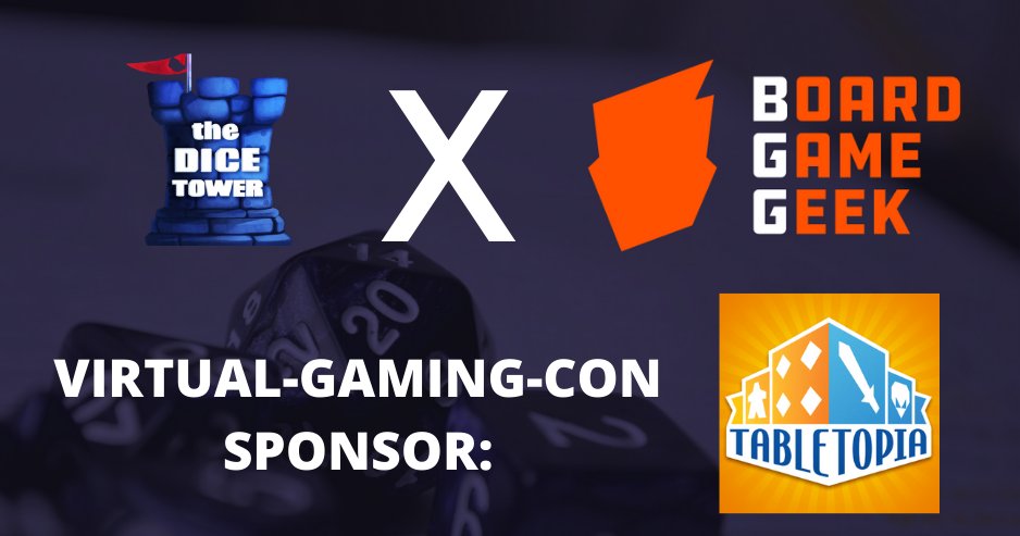 TabletopiaGames's tweet image. JUST ANNOUNCED: Tabletopia will be partnering with @thedicetower &amp;amp; @BoardGameGeek for Virtual-Gaming-CON June 24-28.

For the duration of the con, our ENTIRE games library will be free to play (including Premium games).

Save the date!