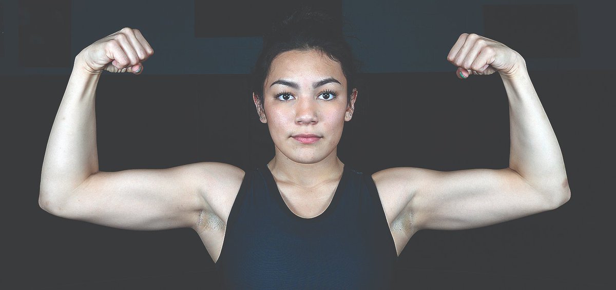 YumaSunSports's tweet photo. Our 2019-20 Female Athlete of the Year: Kofa junior undefeated wrestler, Carolina Moreno https://t.co/vdSHdumZDV