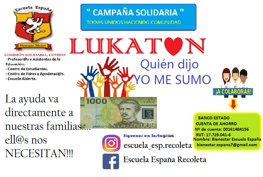 andreabarria82's tweet photo. Ahí están más claros los datos para la ayuda de nuestra comunidad educativa de la Comuna  de Recoleta...muchas gracias 😘😘😘 https://t.co/fuugvl3pqT