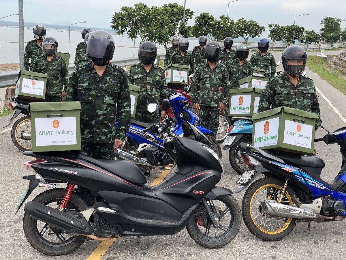 ascom_1's tweet photo. ArmyDelivery  (พัน.ซชร.21 บชร.1) https://t.co/KA5Cvj7o1p