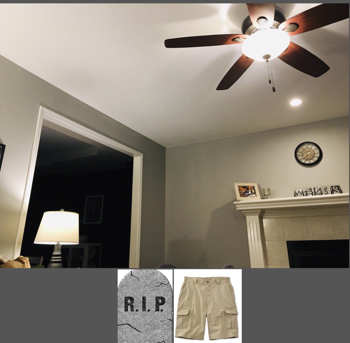 jacobwike's tweet image. Every time I kill a 1990’s-style popcorn ceiling, I will also kill a horrible 90’s trend. Tonight, it’s cargo shorts. #RIP #PopcornCeiling #CargoShorts #DIY