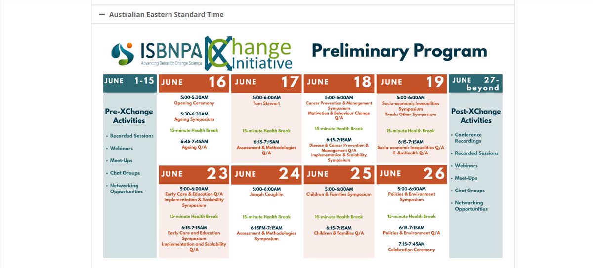 Why are vegetables so important in early childhood yet such a battlefield? Tune in for the <a href="/ISBNPA/">ISBNPA</a> #XChange #ECEC symposia webinar 22 June (23 June AEST) to hear @penelopevlove
<a href="/Dr_BeckB/">Rebecca Byrne</a> <a href="/ProfGolley/">Prof Rebecca Golley</a> <a href="/RosSambell/">Ros Sambell</a> @sarahtweetle for current research findings and a lively discussion