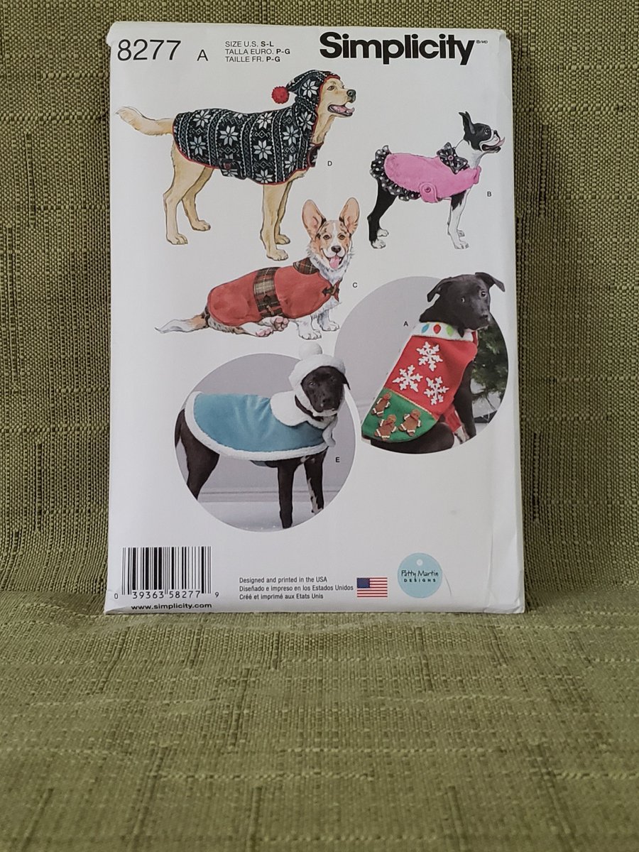 quilts_more's tweet photo. Excited to share the latest addition to my #etsy shop: Dog Coats And Hats In Three Sizes Sewing Pattern Simplicity 8277 Size Small, Medium, Large https://t.co/5YyPIMnpuy #sewing #sewingpattern #dogcoatsandhats #dog #coat #hat #threesizes #simplicity8277 #simplicity https://t.co/TMdEkwBqoZ