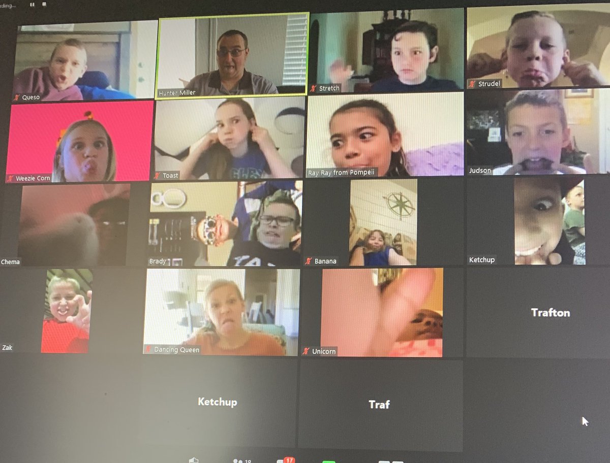 MillerSciSpdway's tweet photo. Today’s Zoom Q&amp;A session was hoppin! Lots of questions and laughs! #TallyBEST #KISDBEST #VirtualKISD https://t.co/ZLM56NhYqE