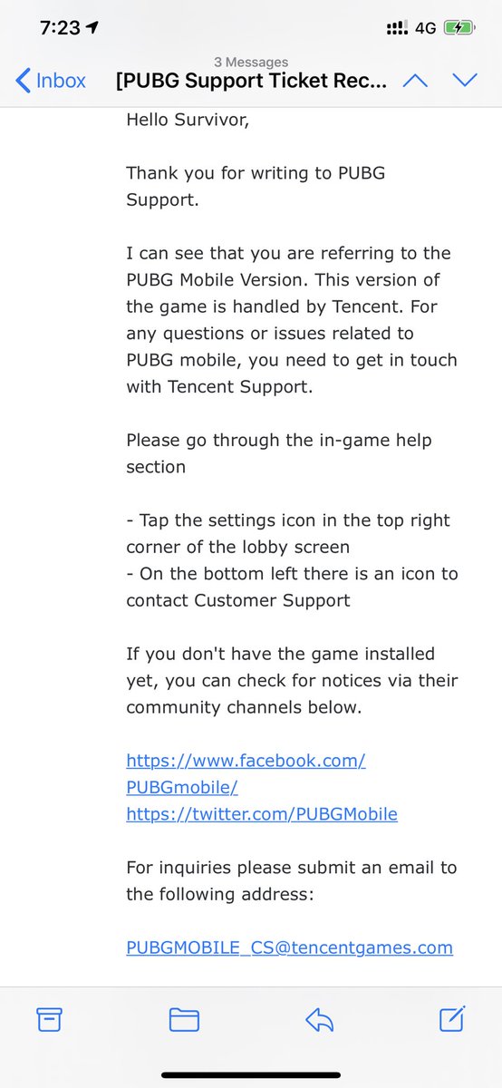 sawan_ror_84's tweet photo. @lachhanimohit1 @PUBGMOBILE See what i got in reply of it is it satisfiend answer wha do u think?? https://t.co/i7Y02qMxE4