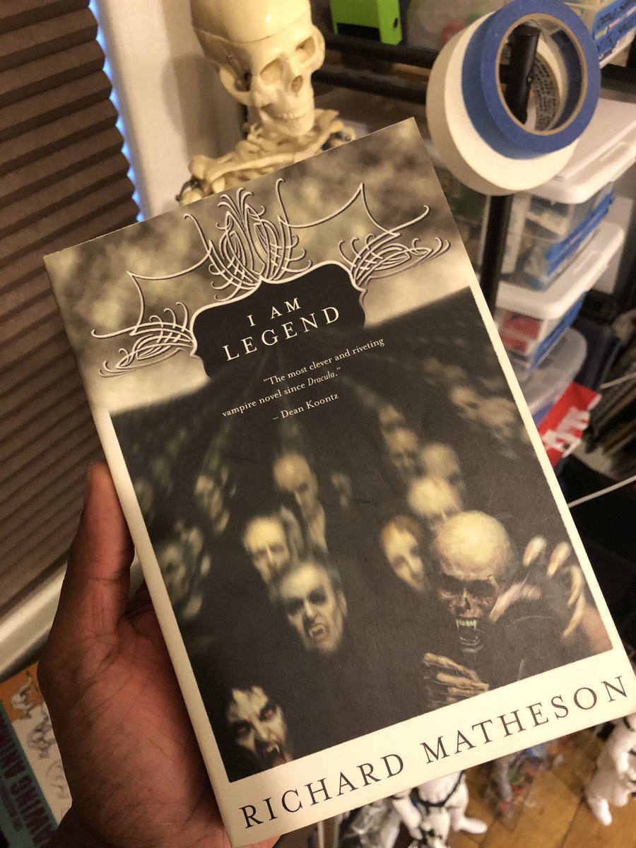 Gerimi's tweet photo. Havenβt read this in a whileβ¦ timely? #postapocalyptichorror #richardmatheson #iamlegend https://t.co/qumKCdfBbJ