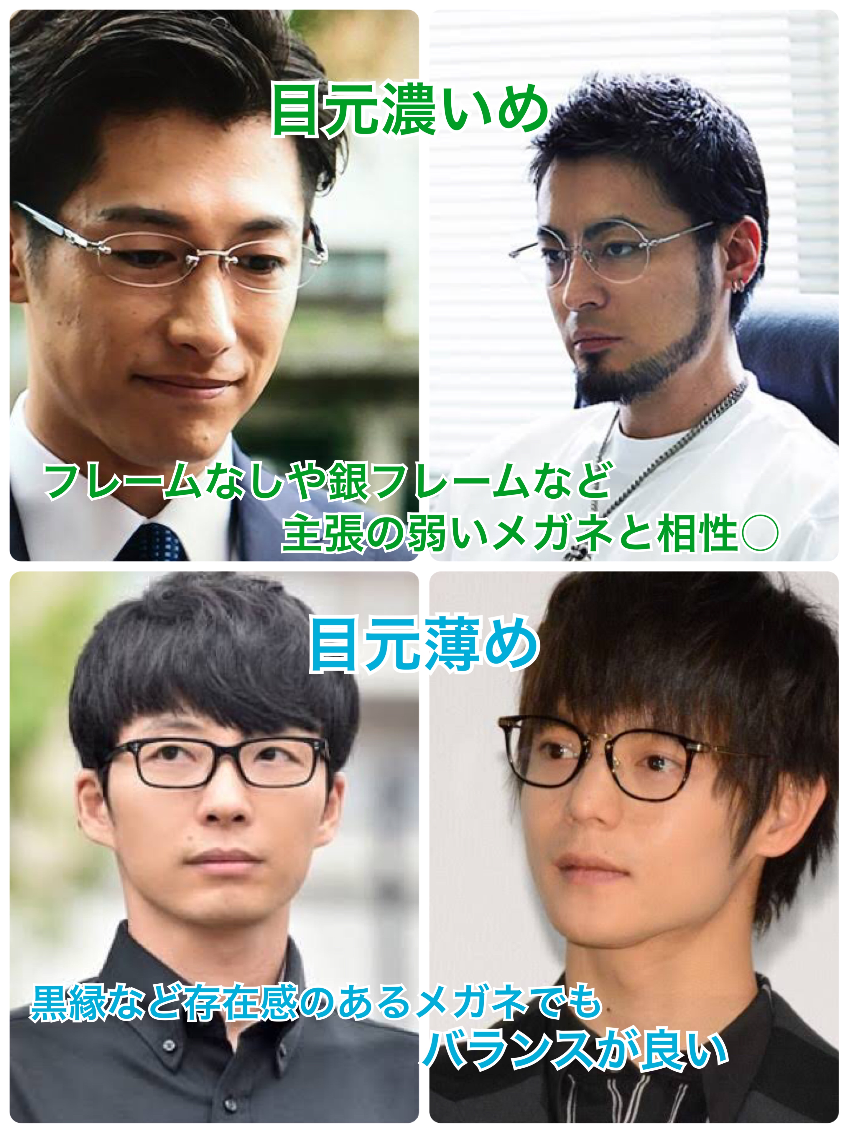 アネモネ 目元濃い 主張強いメガネ 目元薄め 主張強いメガネ T Co Faznlfnpsp Twitter