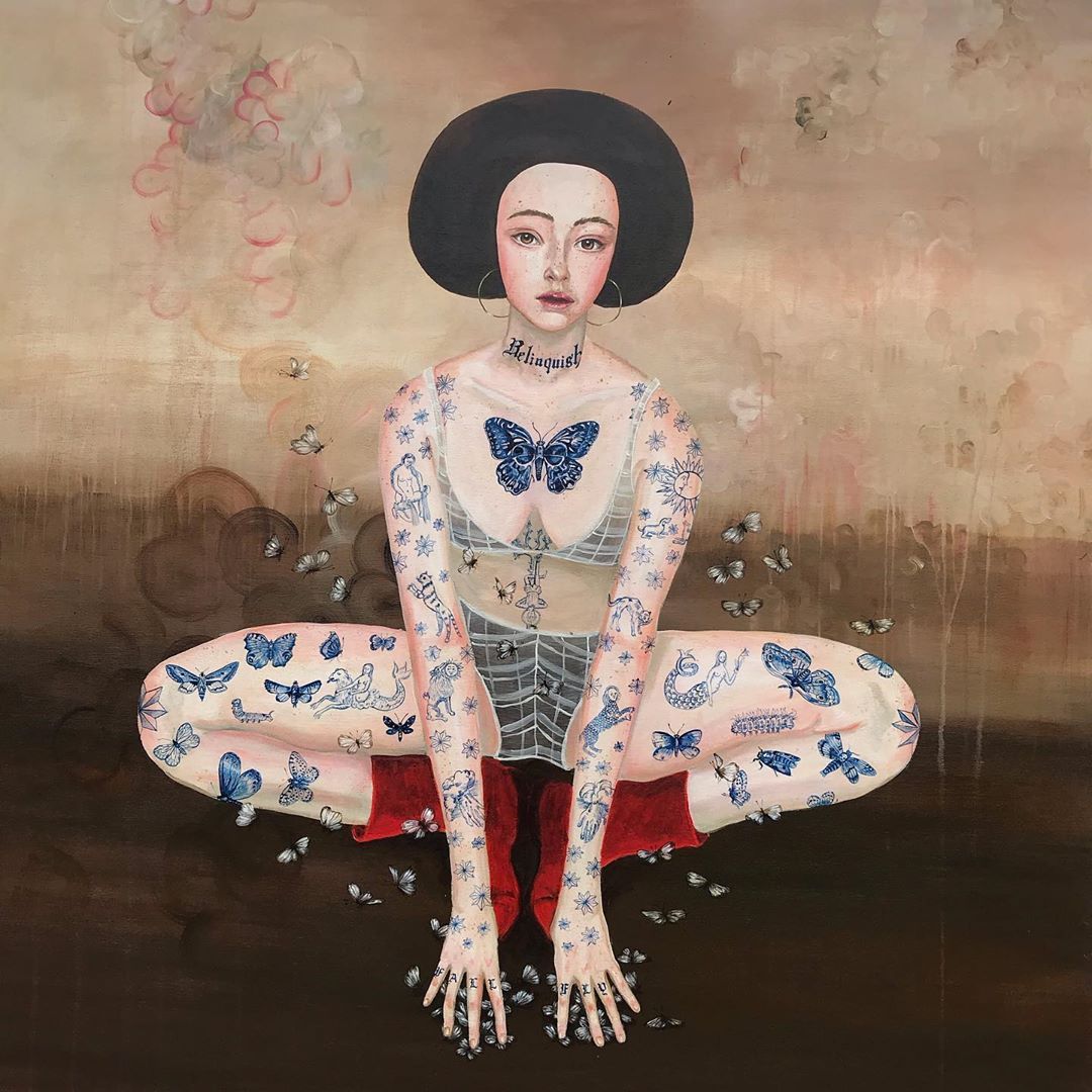 BeautifulBzarre's tweet photo. Beautiful tattooed lady by Anne Siems titled "Relinquish" for her exhibition at Patricia Rovzar Gallery last year β€οΈ
.
.
.
#beautifulbizarre #artmagazine #newcontemporaryart #annesiems #tattoo #painting #seattle #patriciarovzargallery #art #relinquish https://t.co/jJ0gNihLZV