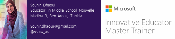Souhir_dh's tweet photo. Happy to earn my certificate of Master Trainer
#MicrosoftEDU
#MIEExpert
#MicrosoftMasterTrainer https://t.co/KBug8E3s8d