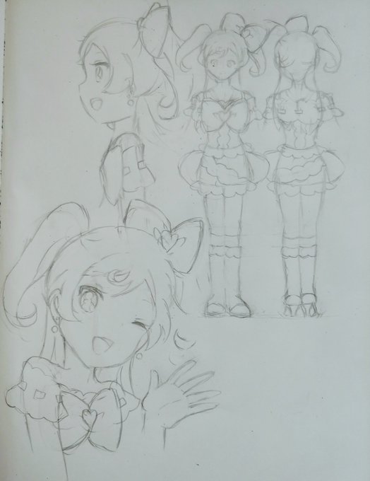 1人分描くだけでも思った以上に疲れた、、
そして結構デザイン簡略化出来た✏ 