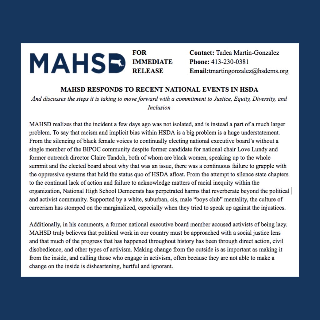 MA HS Democrats tweet media