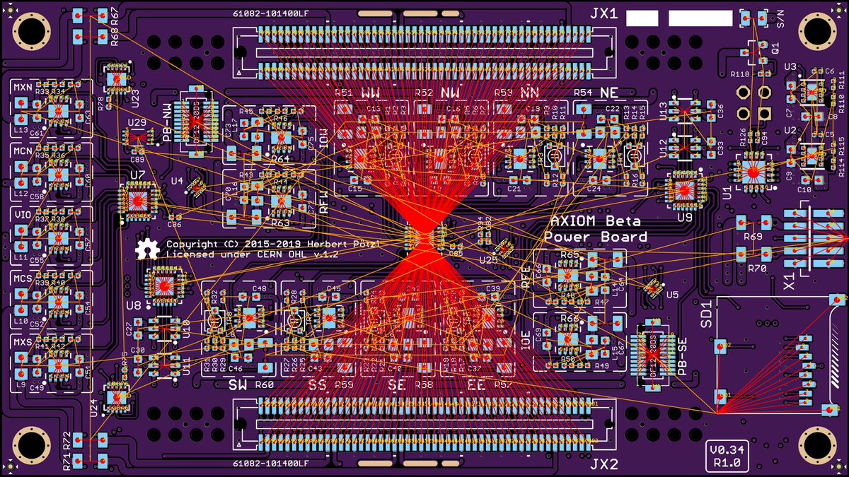 Various project development updates posted in Telegram group: t.me/apertus

IRC: #apertus (freenode)

Pictured: Re PCB Probe pathways between elements.

#programming #Coding #opensource #Linux #electronics #manufacturing #vhdl #software #100daysofcode #fpga #GSoC
