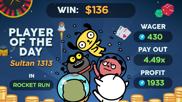 rocketruncasino's tweet photo. You are the man! Sultan 1313! 
Congratulations! A small gift coming your way!

#bitcoin #crypto #bitcoincasino #casino #quaranteen #responsible #gambling #warzone https://t.co/nKdtccwNdt